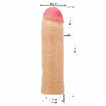 Насадка на член - Pretty Love Chane Penis Extender +2" Flesh - мініатюра 7