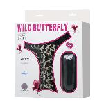 Трусики з вібропулею - Wild Butterfly Black - мініатюра 9