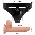 Страпон - Pretty Love Harness Briefs Jerry 7.6" - мініатюра 9