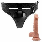 Страпон - Pretty Love Harness Briefs Kewin 7.2" - мініатюра 5