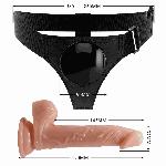 Страпон - Pretty Love Harness Briefs Kewin 7.2" - мініатюра 8
