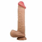 Фалоімітатор - Pretty Love Sliding Skin Mendel 10.2" Flesh - мініатюра 3