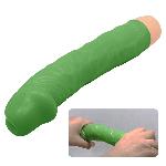 Вібратор - Barbara Bill Vibrator 8,8" Green - мініатюра 8