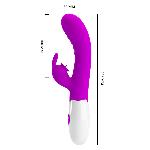 Вібратор - Pretty Love Cerberus Licking Vibrator Purple - мініатюра 9