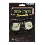 Неонові кубики Sex Dice Kamasutra, 2 шт. - мініатюра 6