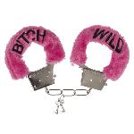 Плюшеві наручники та маска для очей Wild Bitch Pink - мініатюра 3