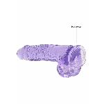 Фалоімітатор - Realrock Dildo 9" Purple - мініатюра 4