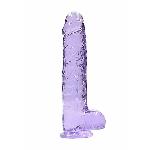 Фалоімітатор - Realrock Dildo 9" Purple - мініатюра 7