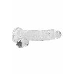 Фалоімітатор - Realrock Dildo 8" Transparent - мініатюра 4