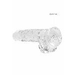 Фалоімітатор - Realrock Dildo 8" Transparent - мініатюра 5