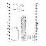 Фалоімітатор - Realrock Dildo 8" Transparent - мініатюра 7