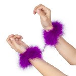 Наручники - Secret Play Feather Handcuffs Purple - мініатюра 2