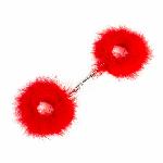Наручники - Secret Play Feather Handcuffs Red - мініатюра 4
