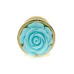 Анальна пробка - Jewellery Gold PLUG ROSE- Light Blue - мініатюра 3