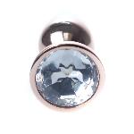 Анальна пробка - Jewellery Red Gold PLUG- Clear - мініатюра 2