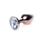 Анальна пробка - Jewellery Red Gold PLUG- Clear - мініатюра 3