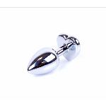 Анальна пробка - Jewellery Silver  Heart PLUG- Purple - мініатюра 3