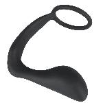 Ерекційне кільце з анальною пробкою - Black Velvets Ring & Plug - мініатюра 2