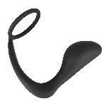 Ерекційне кільце з анальною пробкою - Black Velvets Ring & Plug - мініатюра 3