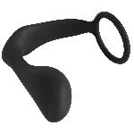 Ерекційне кільце з анальною пробкою - Black Velvets Ring & Plug - мініатюра 5