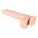 Фалоімітатор з мошонкою - Nature Skin Medium Bendable Dildo - мініатюра 5