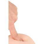 Фалоімітатор з мошонкою - Nature Skin Medium Bendable Dildo - мініатюра 8