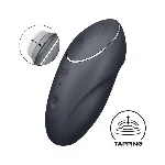 Кліторальний стимулятор - Satisfyer Tap & Climax 1 Grey - мініатюра 1
