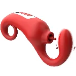 Вібратор - Merfi, 10 Vibration Functions, 10 Frequency Tongue Licking USB - мініатюра 1