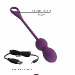 Віброяйце - Pretty Love Elvira Balls Dark Purple - мініатюра 6
