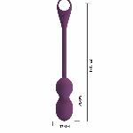 Віброяйце - Pretty Love Elvira Balls Dark Purple - мініатюра 7
