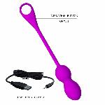 Віброкульки - Pretty Love Elvira Vibrating Egg Purple (App) - мініатюра 6