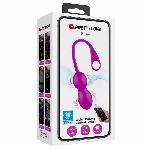 Віброкульки - Pretty Love Elvira Vibrating Egg Purple (App) - мініатюра 8