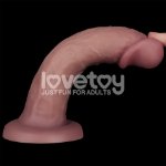 Реалістичний вібратор - Vibrating Dual Density Power Cock 8'' - мініатюра 4