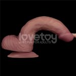 Реалістичний вібратор - Vibrating Dual Density Power Cock 9'' - мініатюра 5