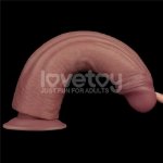 Реалістичний вібратор - Vibrating Dual Density Power Cock 10.5'' - мініатюра 5