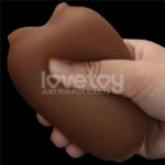 Мастурбатор - Slider Double-Ended Masturbator Mouth and Vagina Brown - мініатюра 3
