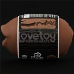 Мастурбатор - Slider Double-Ended Masturbator Mouth and Vagina Brown - мініатюра 5