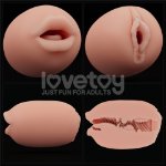 Мастурбатор - Slider Double-Ended Masturbator Mouth and Vagina Flesh - мініатюра 4