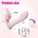 Вібратор - Silicone vibrator, 6 frequenciesFinger function, Heating + APP - мініатюра 3