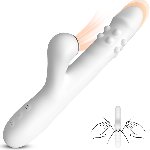 Вібратор - Silicone Vibrator 3 rotating, 7 licking functions - мініатюра 2