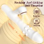 Вібратор - Silicone Vibrator 3 rotating, 7 licking functions - мініатюра 3