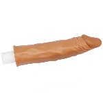 Насадка на член - Pleasure X-Tender Penis Sleeve Add 2" Brown - мініатюра 4