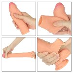 Насадка на член - Revolutionary Silicone Nature Extender Add 1.5" Flesh - мініатюра 3