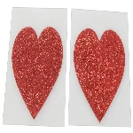 Прикраса для сосків - Cottelli Collection Nipple Sticker Heart - мініатюра 2
