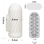 Насадка на член/мастурбатор - Knights Ring Vibrating Dual Purpose Sleeve-Spiral - мініатюра 3