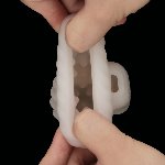 Насадка на член/мастурбатор - Knights Ring Vibrating Dual Purpose Sleeve-Spiral - мініатюра 8