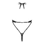 Боді - Obsessive 830-TED-1 Body Black L/XL - мініатюра 3