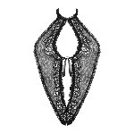 Боді - Obsessive 830-TED-1 Body Black L/XL - мініатюра 5