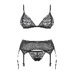 Комплект білизни - Obsessive Shibu Set Black S/M - мініатюра 5