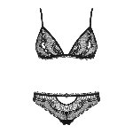 Комплект білизни - Obsessive Millagro Set Black L/XL - мініатюра 4